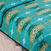 Polar Fleece Blanket Turq Yellow