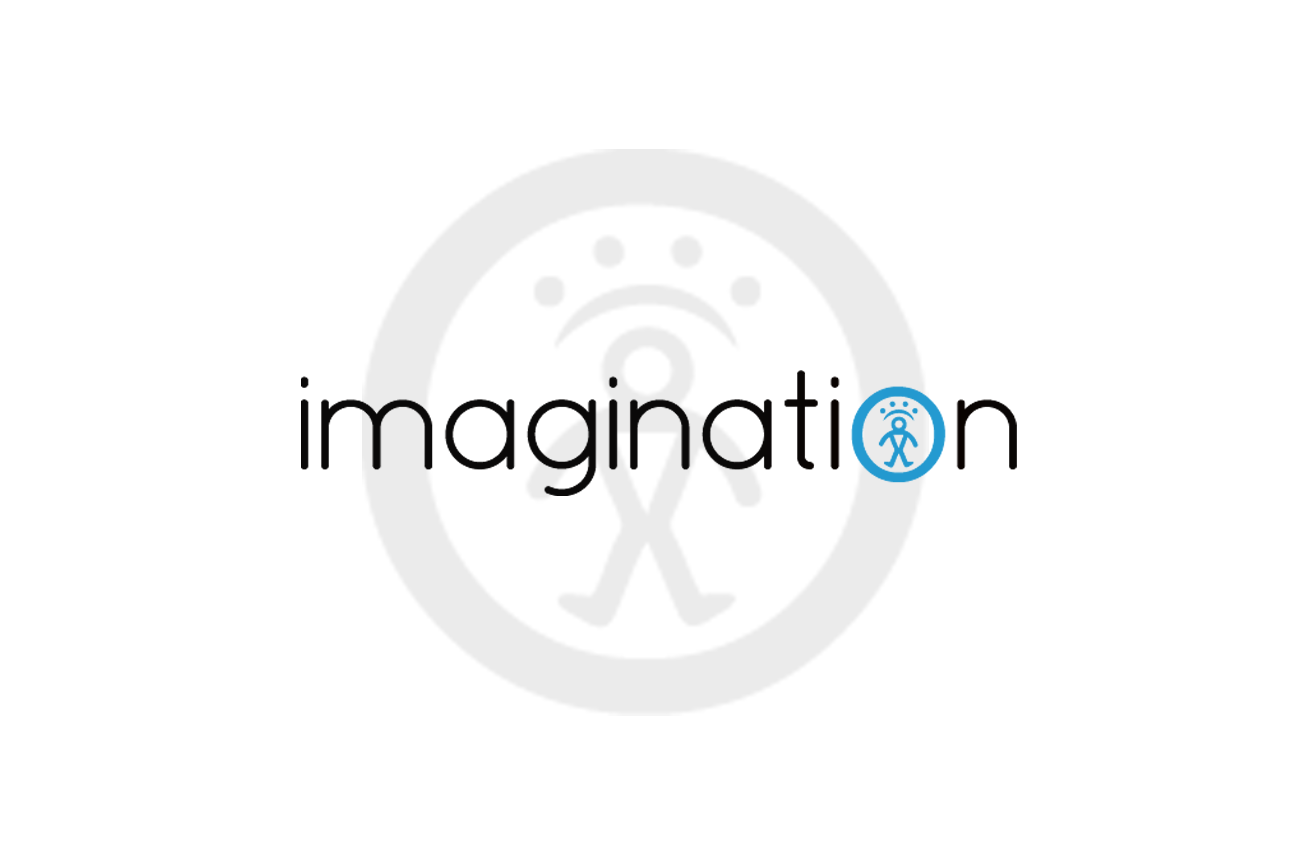 Company Name Logo Design For Imagination, imaginative, imagine, idea,  process. Purple and yellow Brand Name Design with place for Tagline.  Creative Lo Stock Vector Image & Art - Alamy