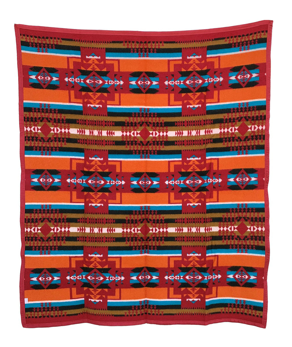 Boy Chief Blanket Ochre Red WL Imagination Group