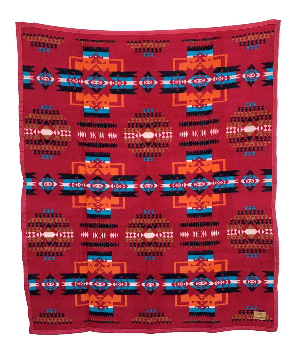 Boy Chief Blanket Ochre Red WL