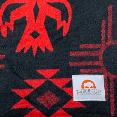 Buffalo Cross Blanket – Red Eagle